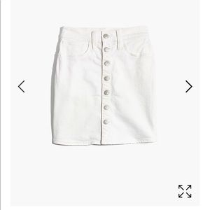 BNWT Madewell Denim Straight Mini in Tile White 26